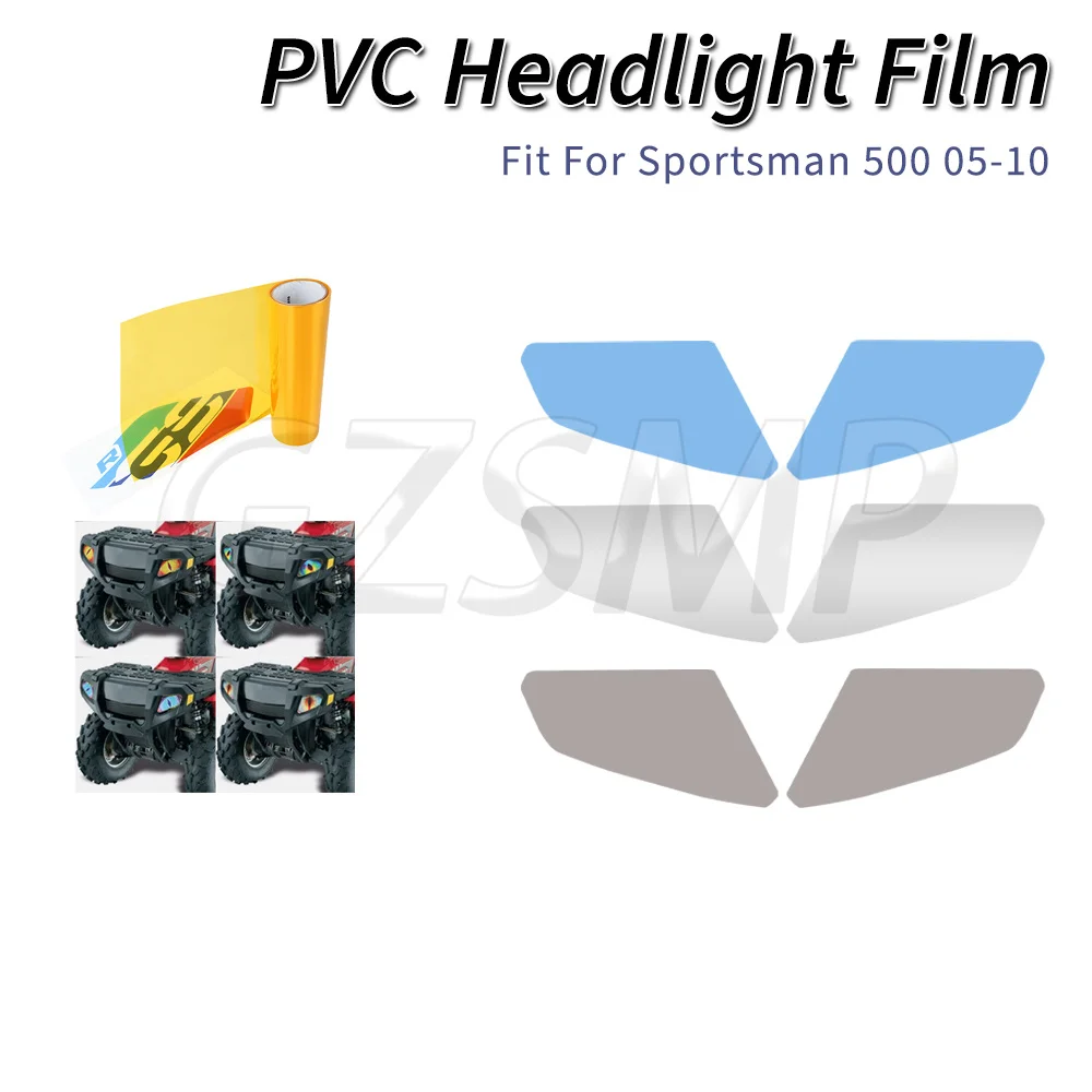 Fit for Sportsman 500 Ho 2005-2010 Sportsman 700 800 450 Motorcycle Anti Scratch Headlight Sticker PVC Transparent Film Decals