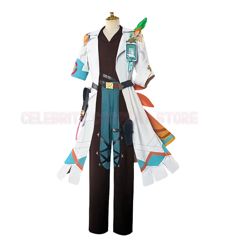 New 2025 Game Genshin Impact Ifa Cosplay Costume Adult Men Hat Coat Pants Belt Full Set Accessories Uniform Halloween Outfits