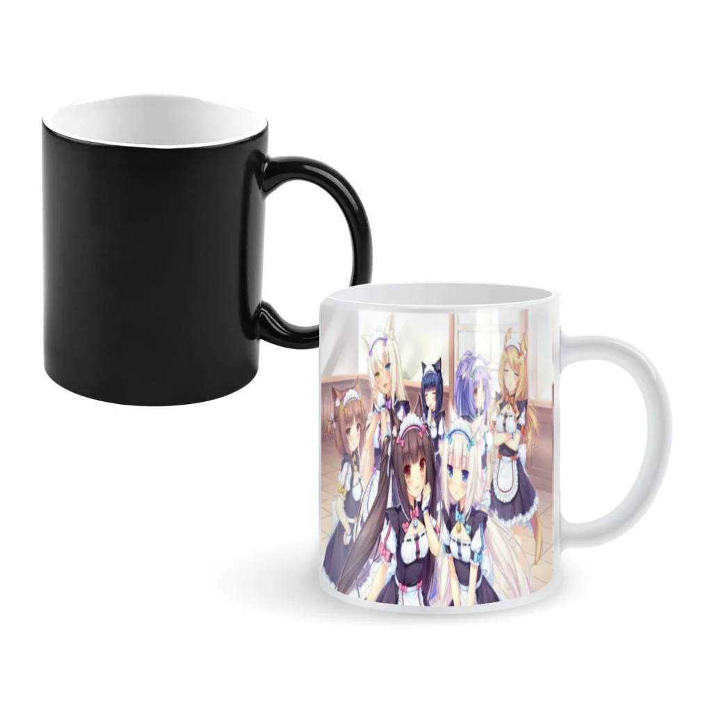 Nekopara-Anime-vip 350ml Outer One Piece Coffee Mugs And Mug Creative Color Change Tea Cup Ceramic Milk Cups Novelty Gifts