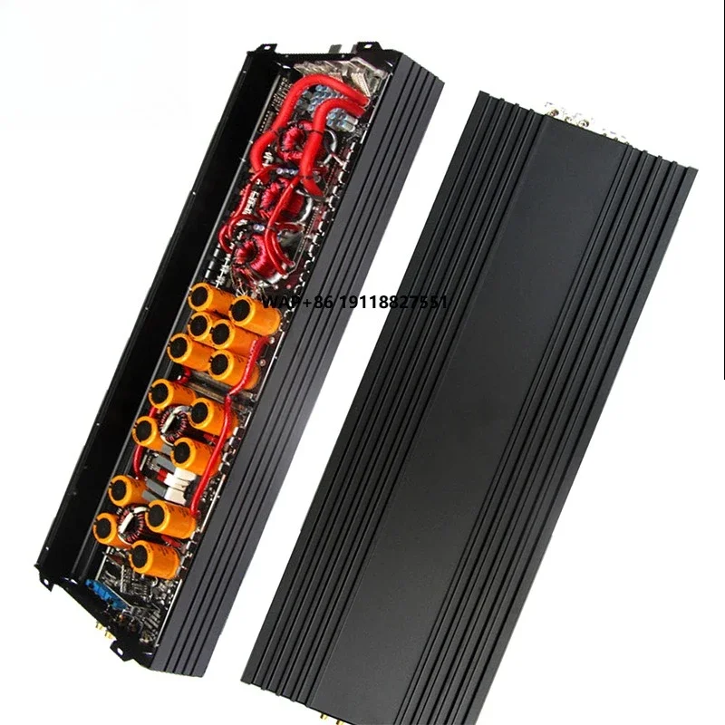 D-Class Dual Voice Coil Car Audio Subwoofer Amplifier with DSP Mono Channel Premium Car Amplifiers