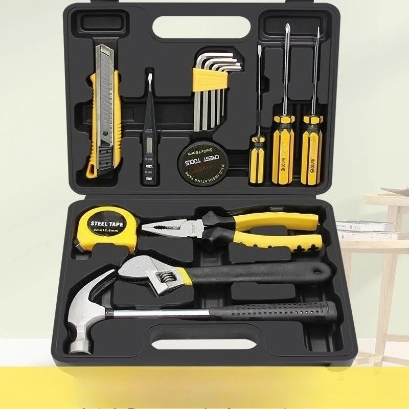 

Toolbox set Household hardware Screwdriver pliers Wrench Household daily maintenance Combination Multifunctional set