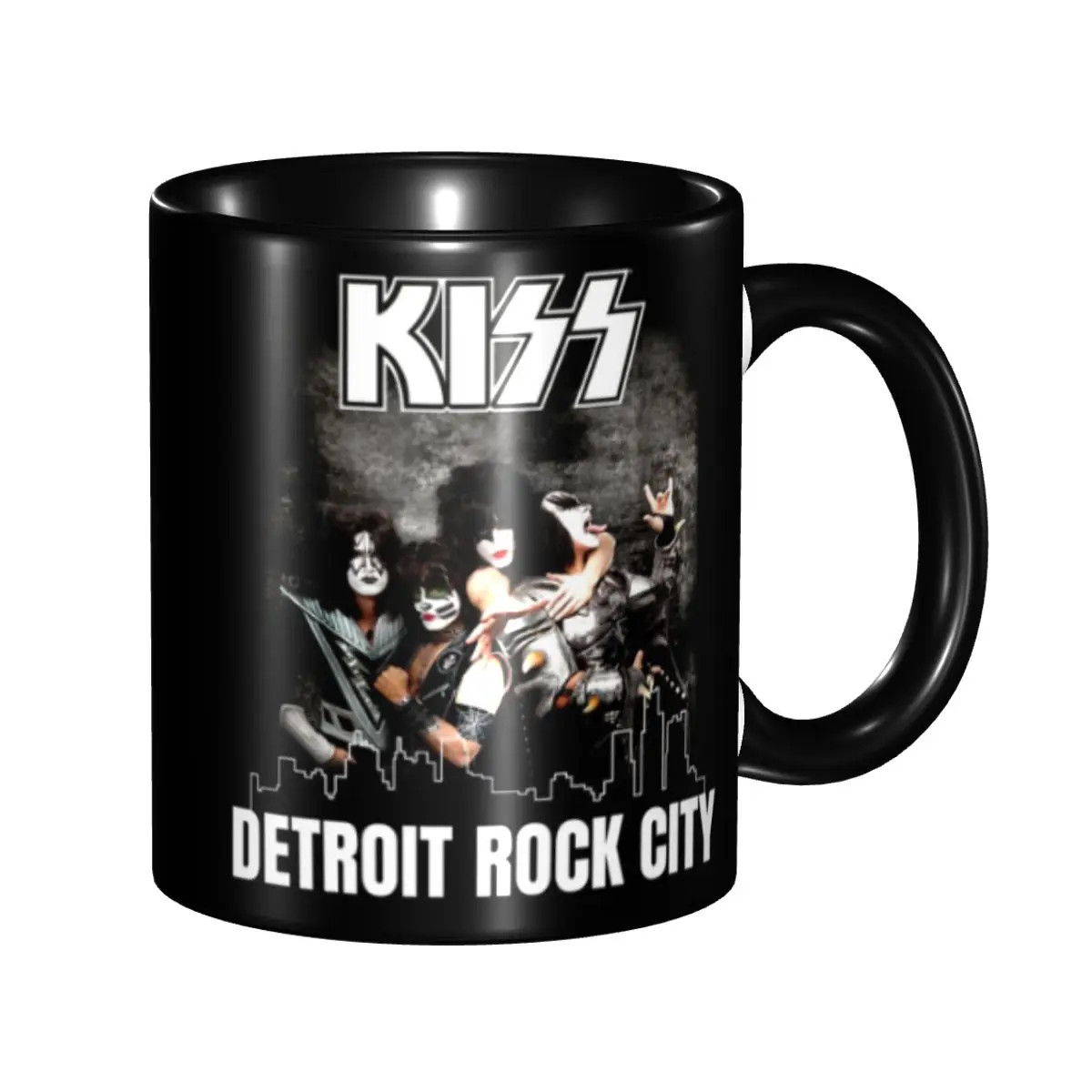 

Heavy Metal Music Kiss Rock Band Coffee Mug DIY Custom Ceramic Mug Creative Gift