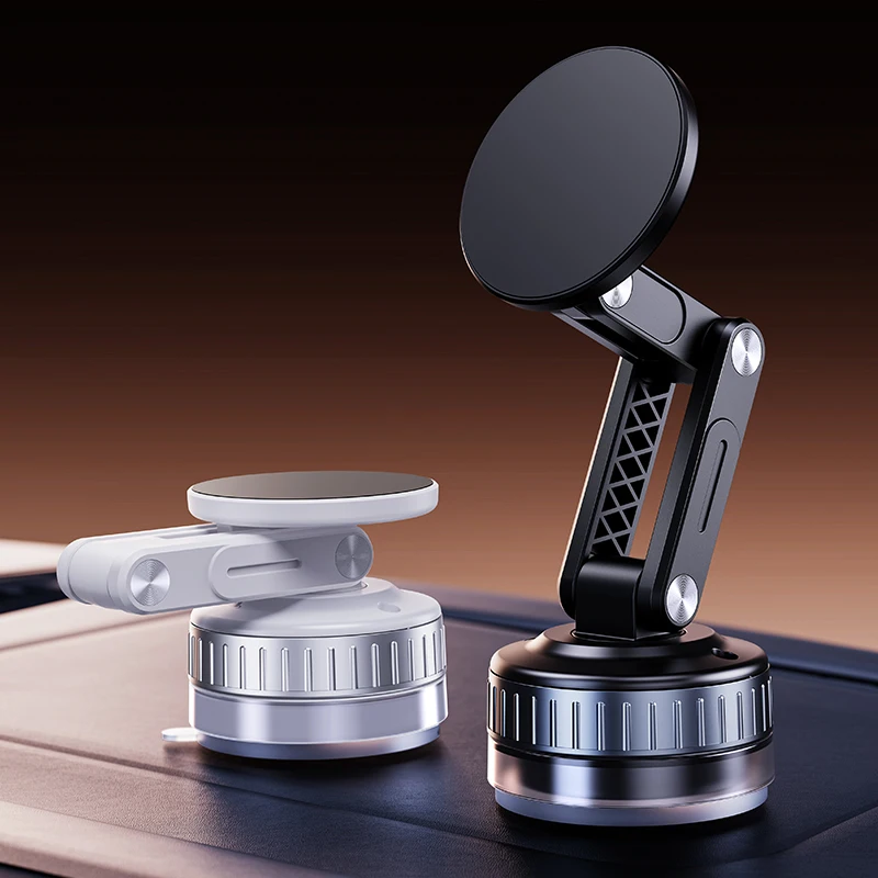 

New Car Mount Vacuum 360° Rotation Universal Magnetic Mobile Holder Phone Foldable Strong Suction Cellphone Stand
