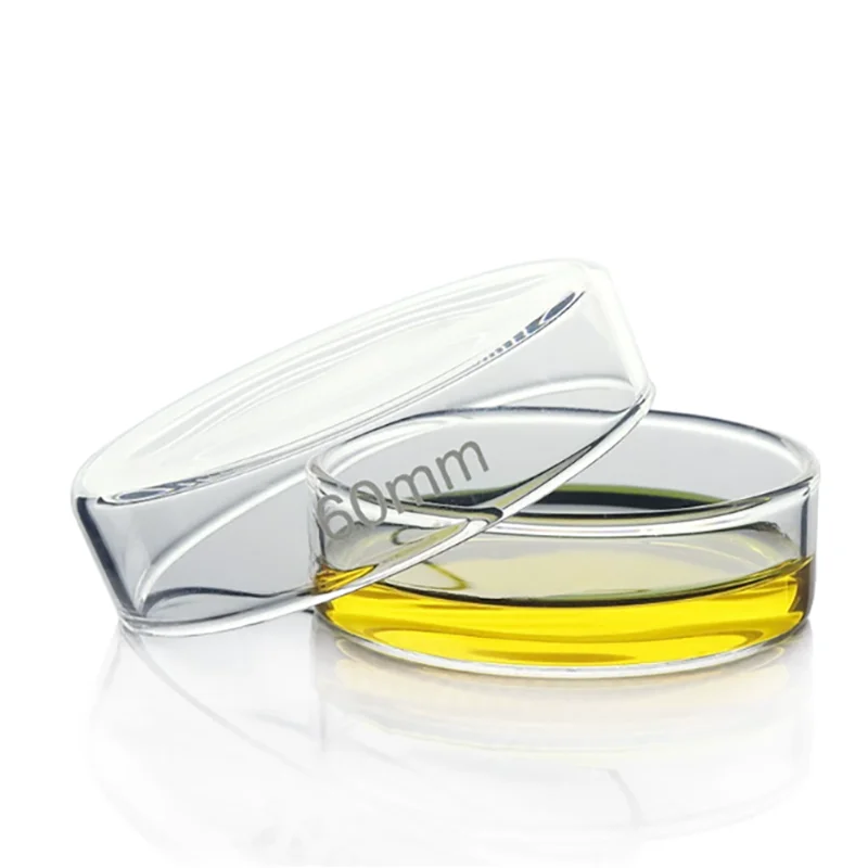 High borosilicate glass culture dish 60 75 90 100 120mm high temperature resistant plate bacterial culture