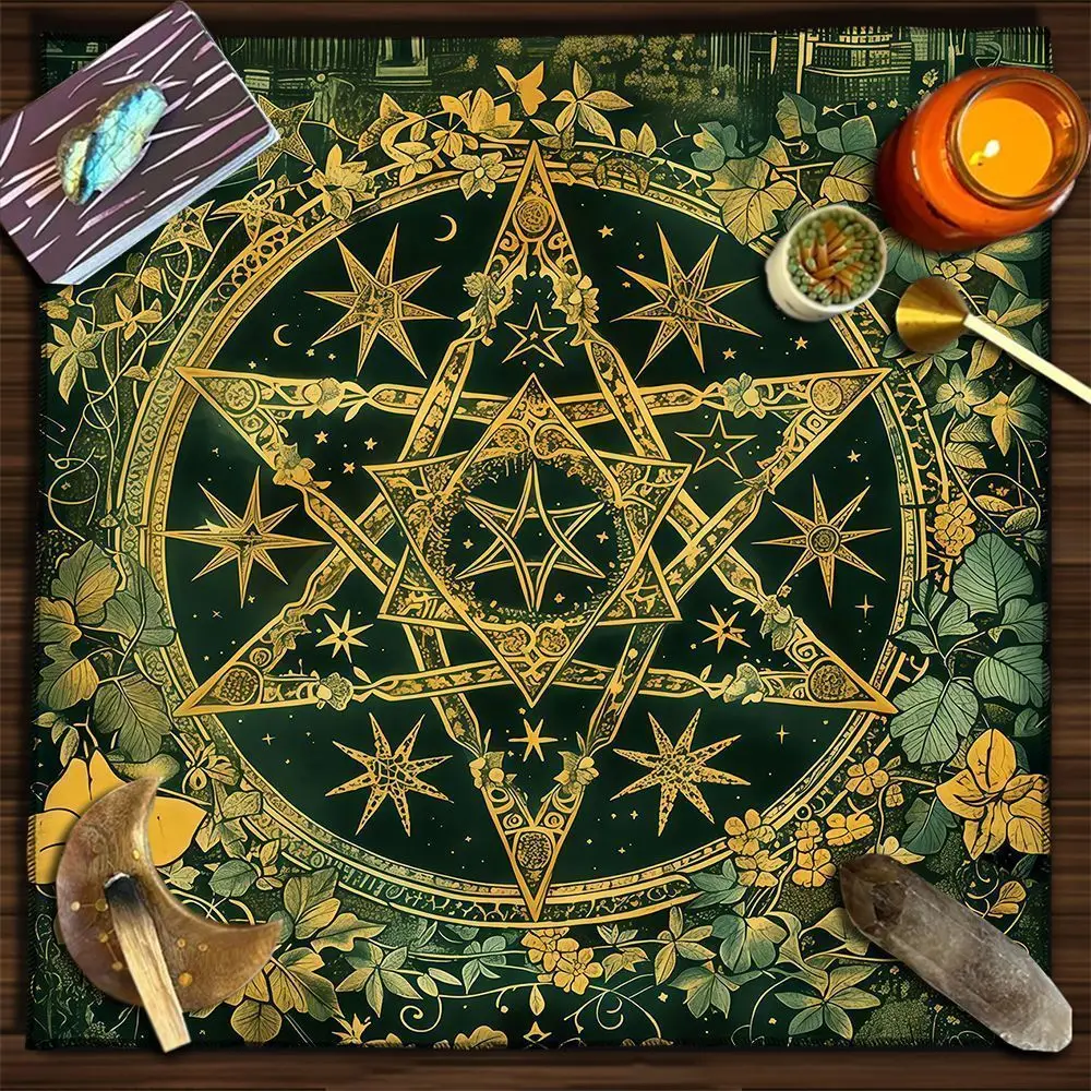 Tarot Card Table Cloth | Celtic Cross Pattern | Professional Divination Table Cover for Tarot Game