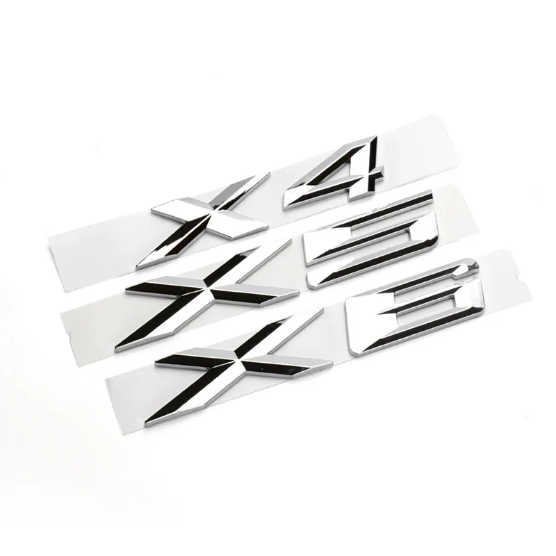 

3D ABS Car Letters Trunk Badge Emblem Sticker For X1 E84 F48 X3 E83 F25 G01 X4 F26 G02 X5 E53 E70 F15 X6 E71 F16 Accessories