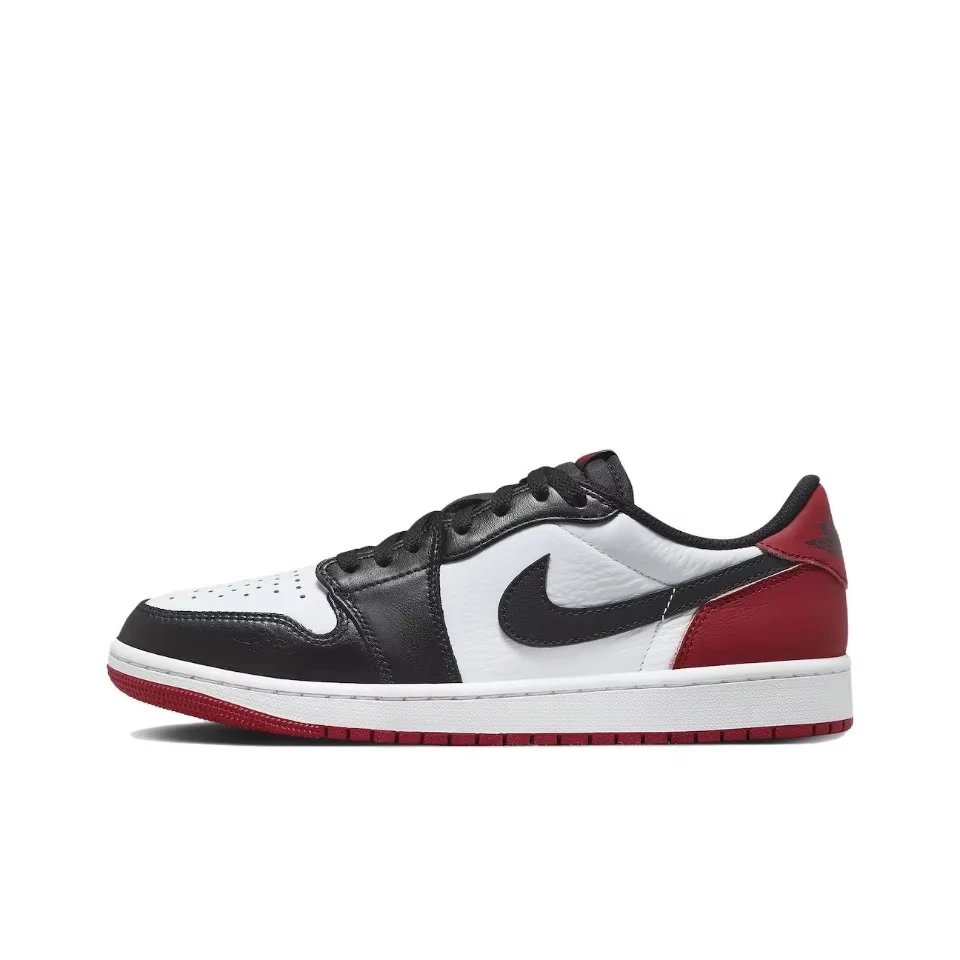 

Original Air Jordan 1 Low "Black Toe"Black Red White Color Unisex Men Women Retro Classic Basketball Shoes Sneakers CZ0790-106