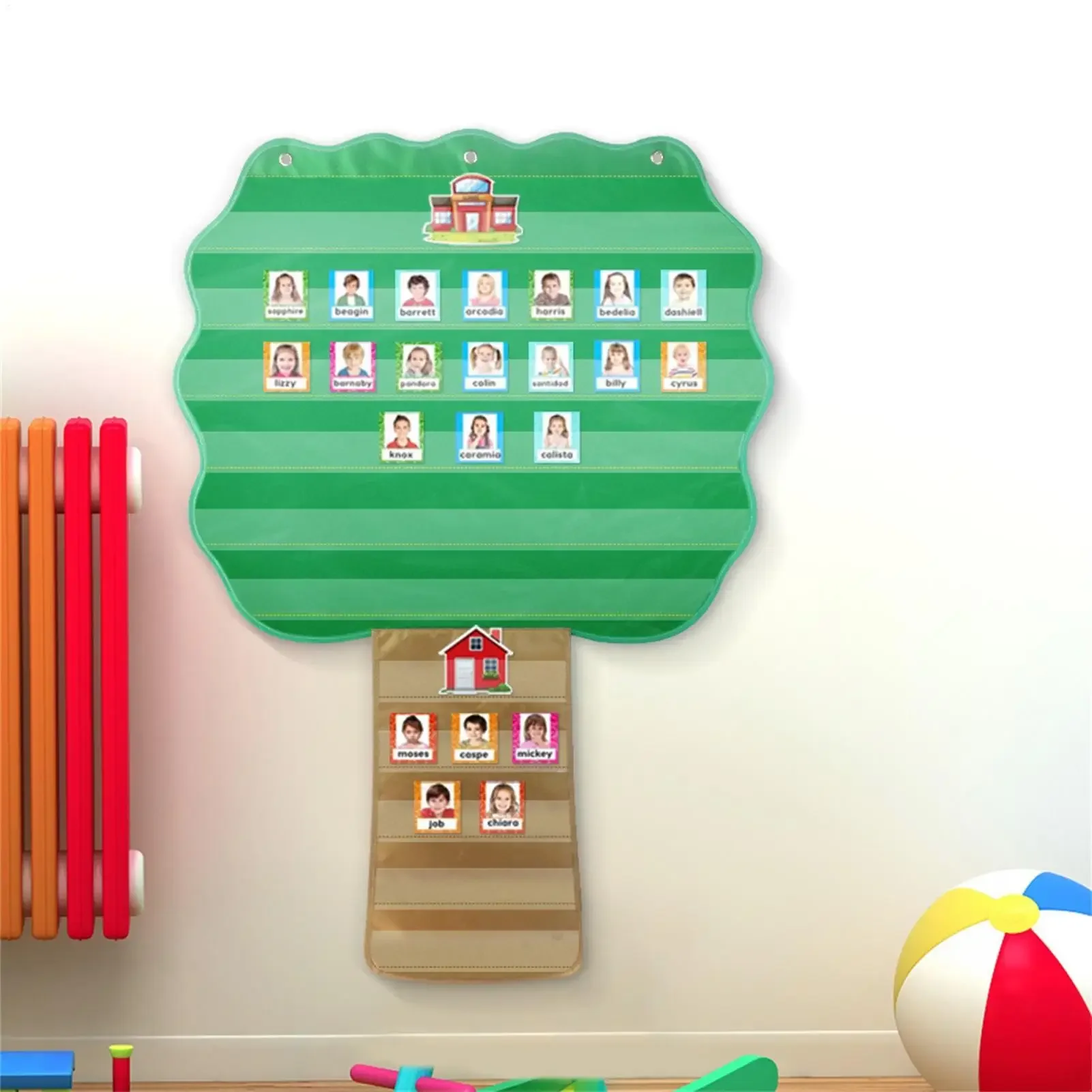 Kids Schedule Chart Tree Pocket Chart Visual Schedule Home Cards Routine Sheet Sentence Construction Event Sorting Tree ﻿