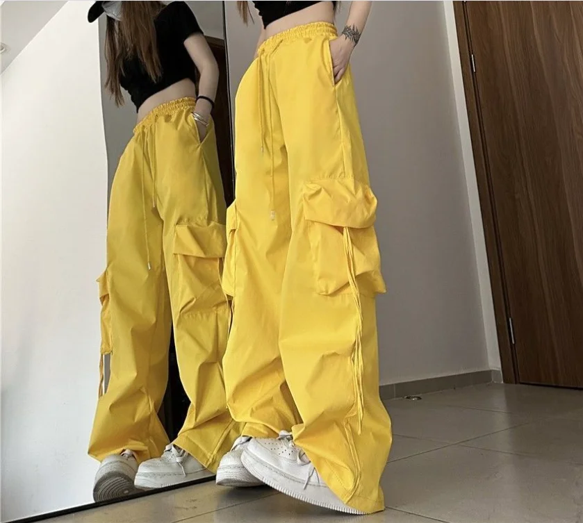 2024 Fashion New Style High Waist Pants & Capris for Women/Men Loose Fit Straight Trousers