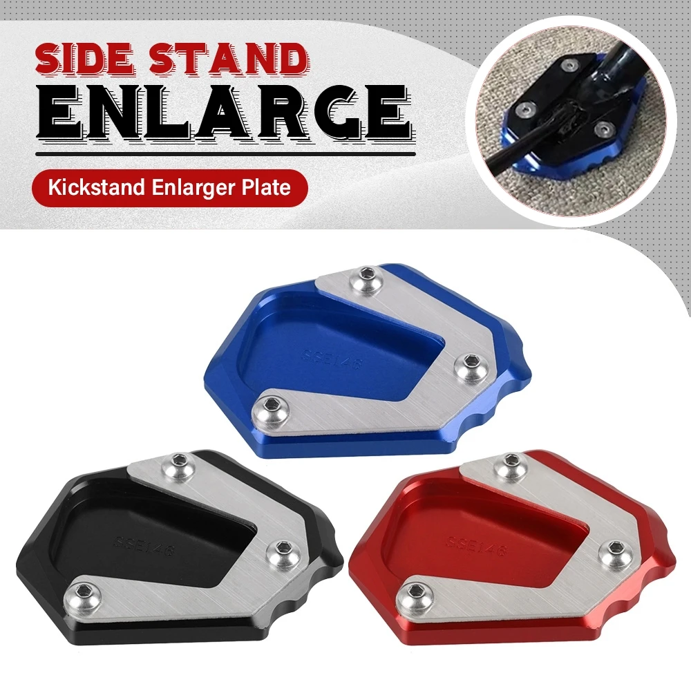 FOR Honda CB500F CB 500X CB125R CBR 500R CB650R CBR 650 R VFR 800 X Crossrunner Kickstand Extender Foot Side Stand Extension Pad