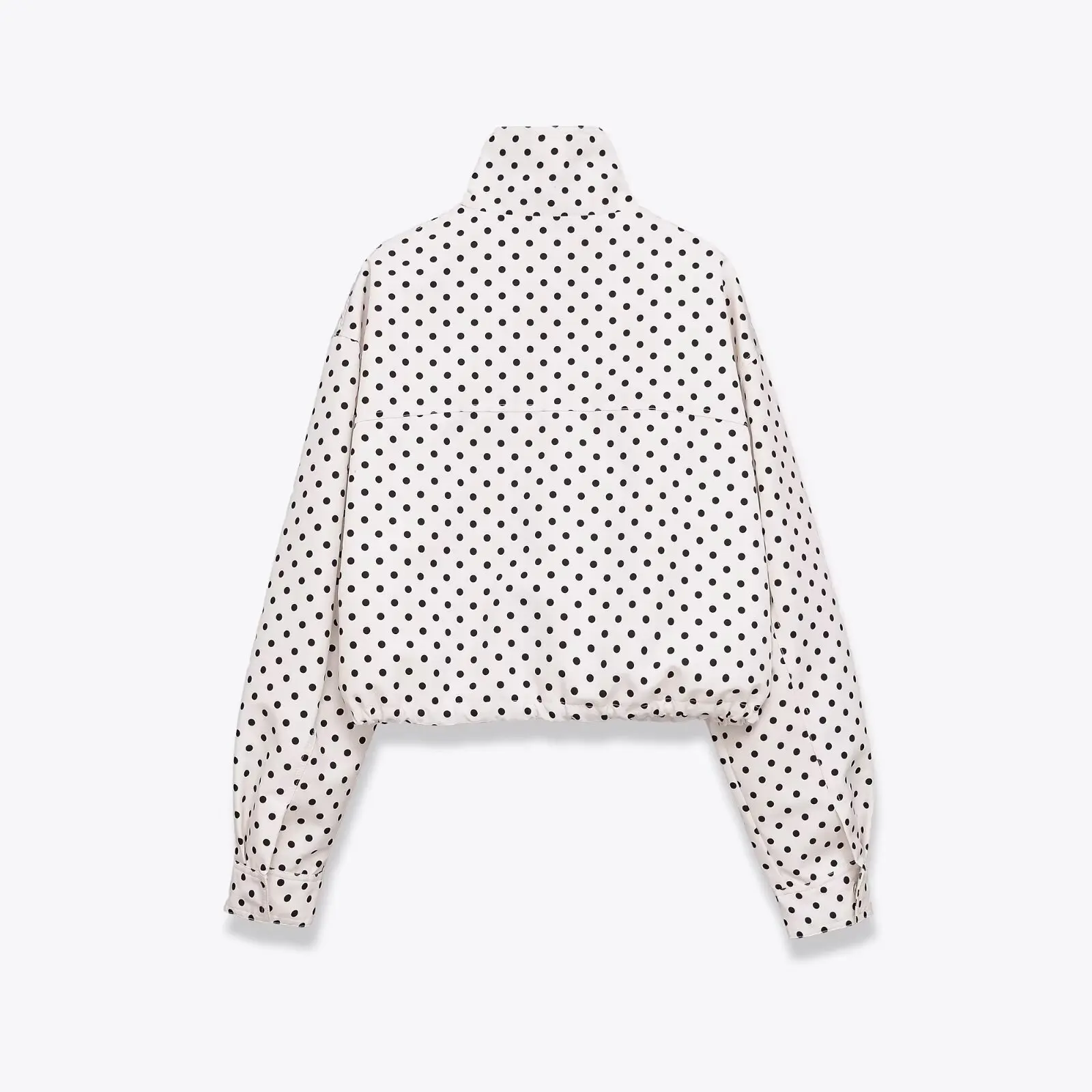 

Topenomi рубашки в горошек женские простые воротник-стойка на молнии и пуговицах куртка на шнуровке топы осень-зима модные свободные повседневные пальто