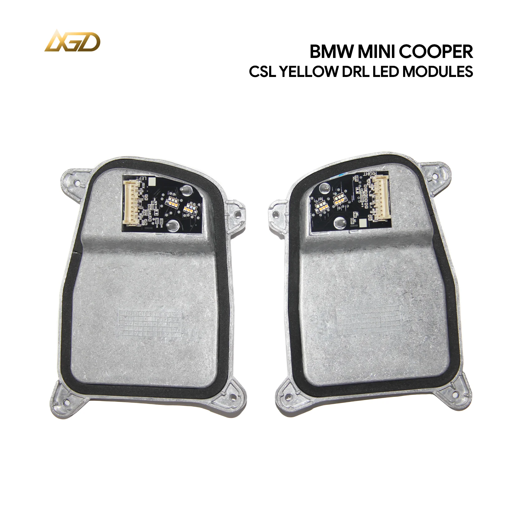 LXGD CSL Yellow LED DRL Modules For Mini 2019-2021 F55 F56 Cooper JCW GP Cabrio F57 Clubman F54 Fits US Version