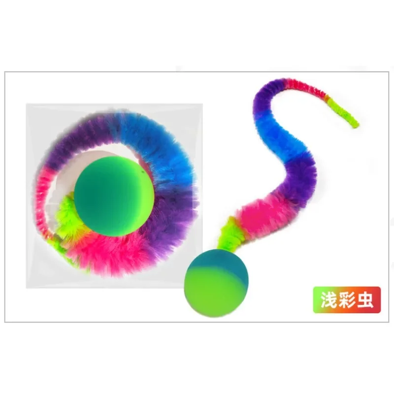 Bolas de juguete de oruga que rebotan, pelota elástica fluorescente, diversión al aire libre, deportes al aire libre, juguetes para niños, bolas hinchables, 1PC