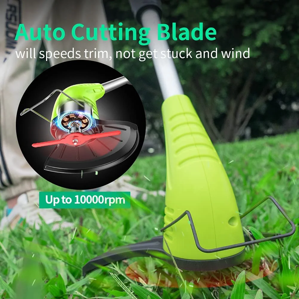 CHCH String Trimmer Head Blades Replace , 24 PC Plastic Cutter Blades Replacement For Cordless Grass Trimmer