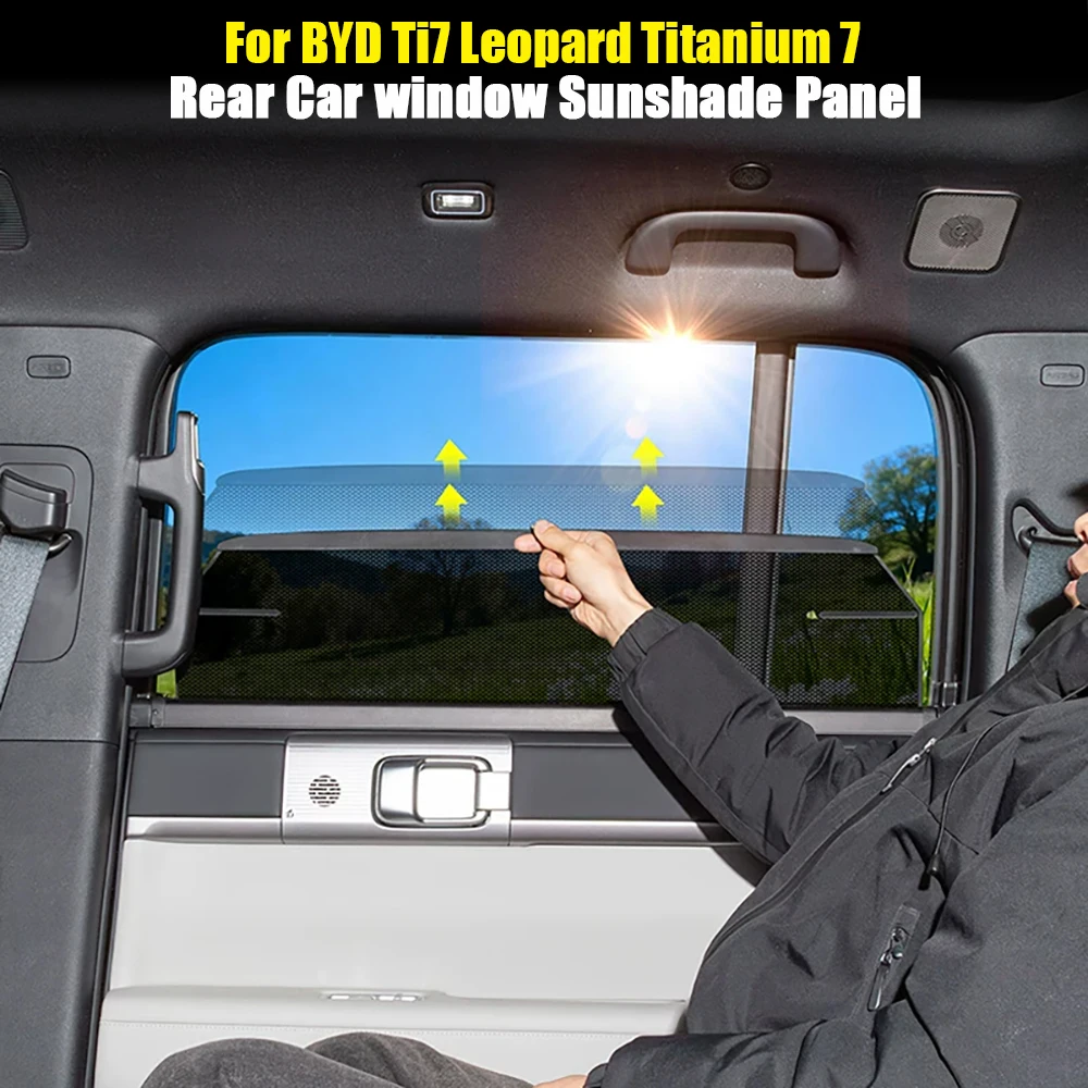 

For BYD Ti7 Leopard Titanium 7 Car Rear Seat Window Sunshade Auto Heat Insulation Sun Protection Interior Modification Parts