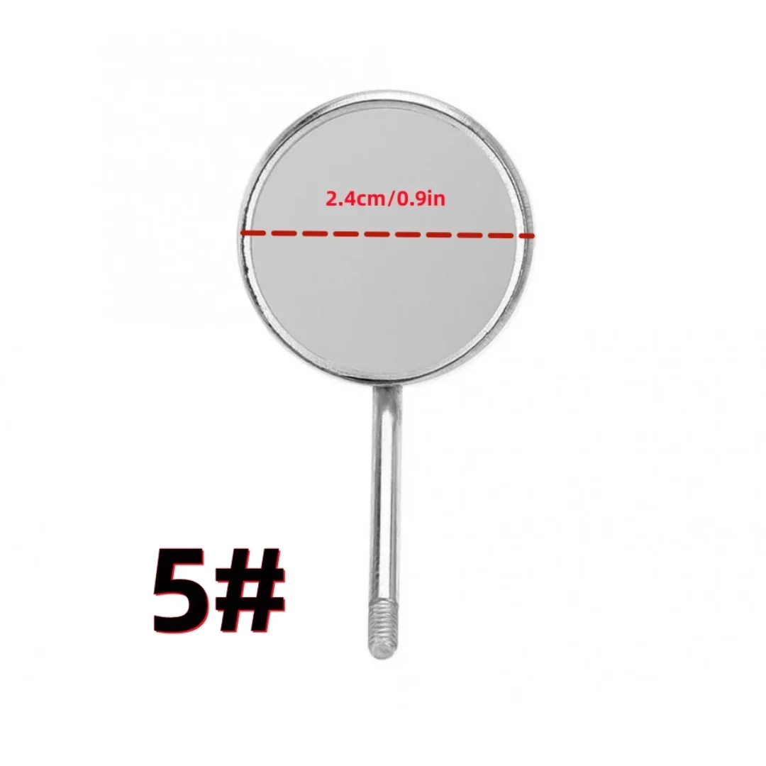 12 pcs Stainless Steel  Mouth Mirror Head  4# 5# Dental Odontoscope Dental Oral Cleaning Accessory