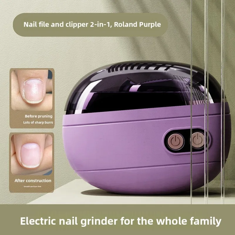 New electric nail clipper with fully automatic nail grinding and multifunctional electric nail trimmer for nail art