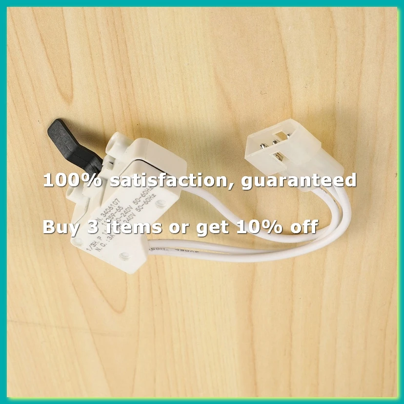 2PCS for 3406107 Dryer Door Switch Assembly Replacement Part Fit for-DTB1