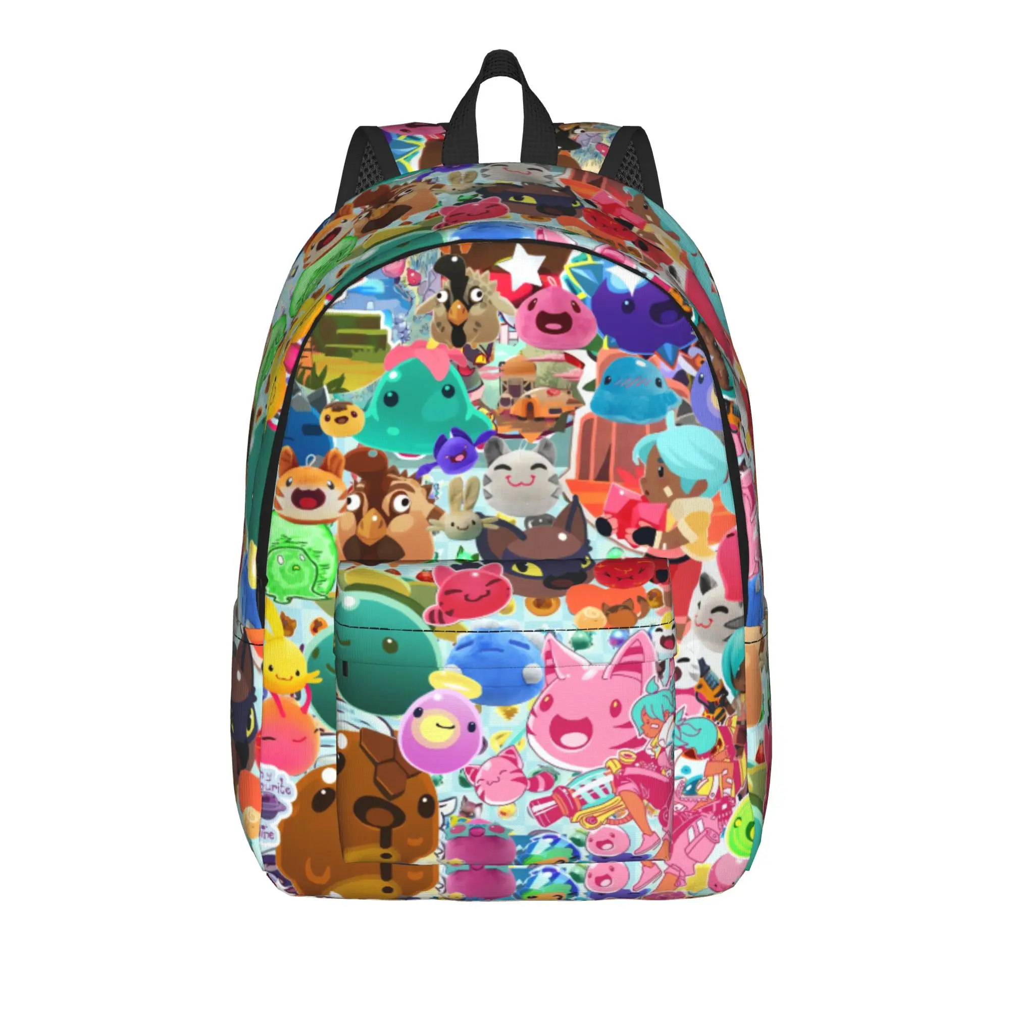 Magic Game Slime Rancher Backpack  Fun Backpacks Men University Pattern High School Bags High Quality Rucksack