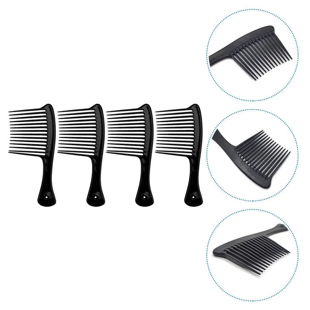 

4Pcs Antistatic Wide Teeth Combs Strong Heat Resistant Hairdressing Comb Barber Salon Travel Styling Wide Teeth Comb