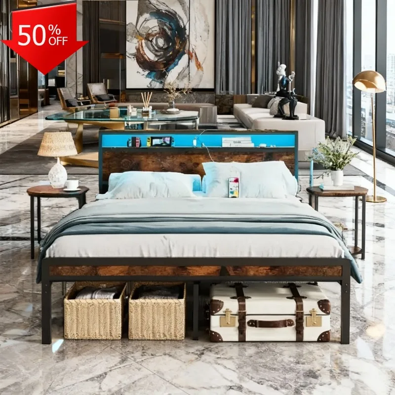 سرير بطابقين للكبار سرير على الصدر إطار قاعدة مجموعات غرف النوم مجموعة كاملة أثاث المنزل كاما كينغ أريكة قابلة للتحويل مضاءة كاباني علوي مزدوج