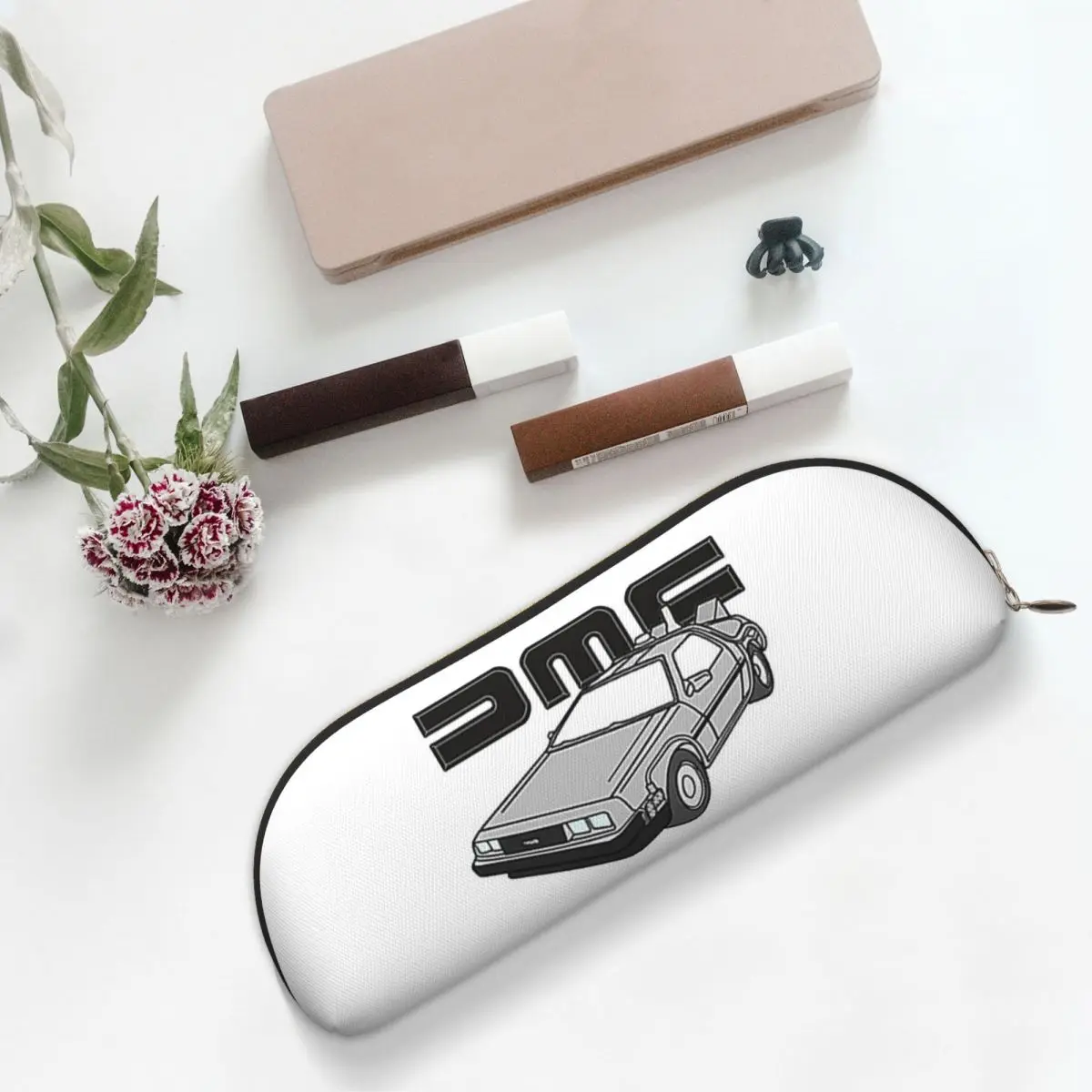 حافظات أقلام رصاص DMC Delorean، حقيبة تخزين أدوات مكتبية، صندوق تخزين كبير، حقيبة أقلام رصاص لمدرسة الأولاد والبنات