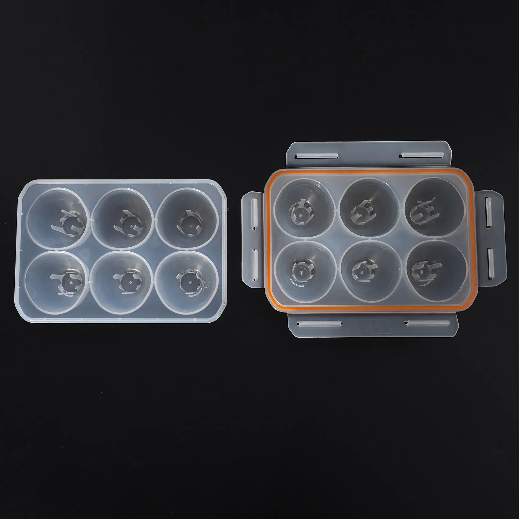 N10R-Portable Camping Shockproof And Leakproof 6 Eggs Carrier Container Case Eggs Carrier Holder Egg Storage Box Case