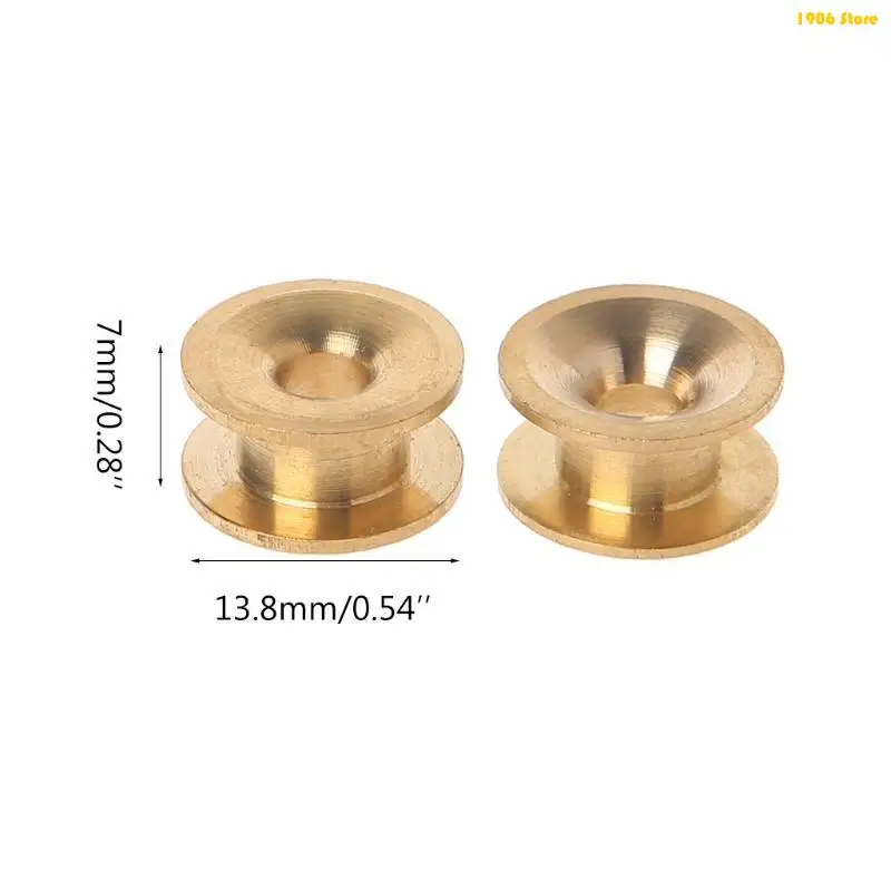 U1JB 2pcs Trimmer latón para herramienta jardín ojales en cabeza Parte del retenedor línea strimmer