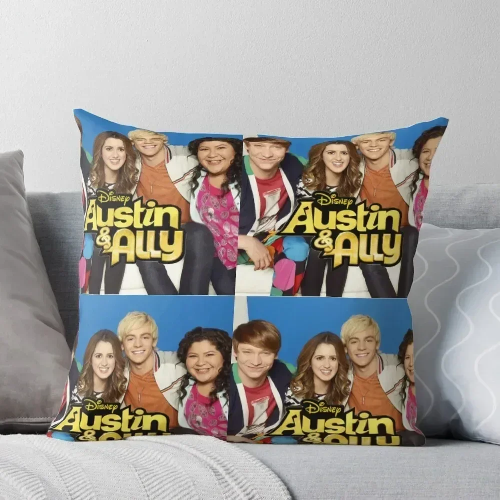 

Austin & Ally merch Throw Pillow Custom Cushion Photo pillow cover luxury New year Anime pillow