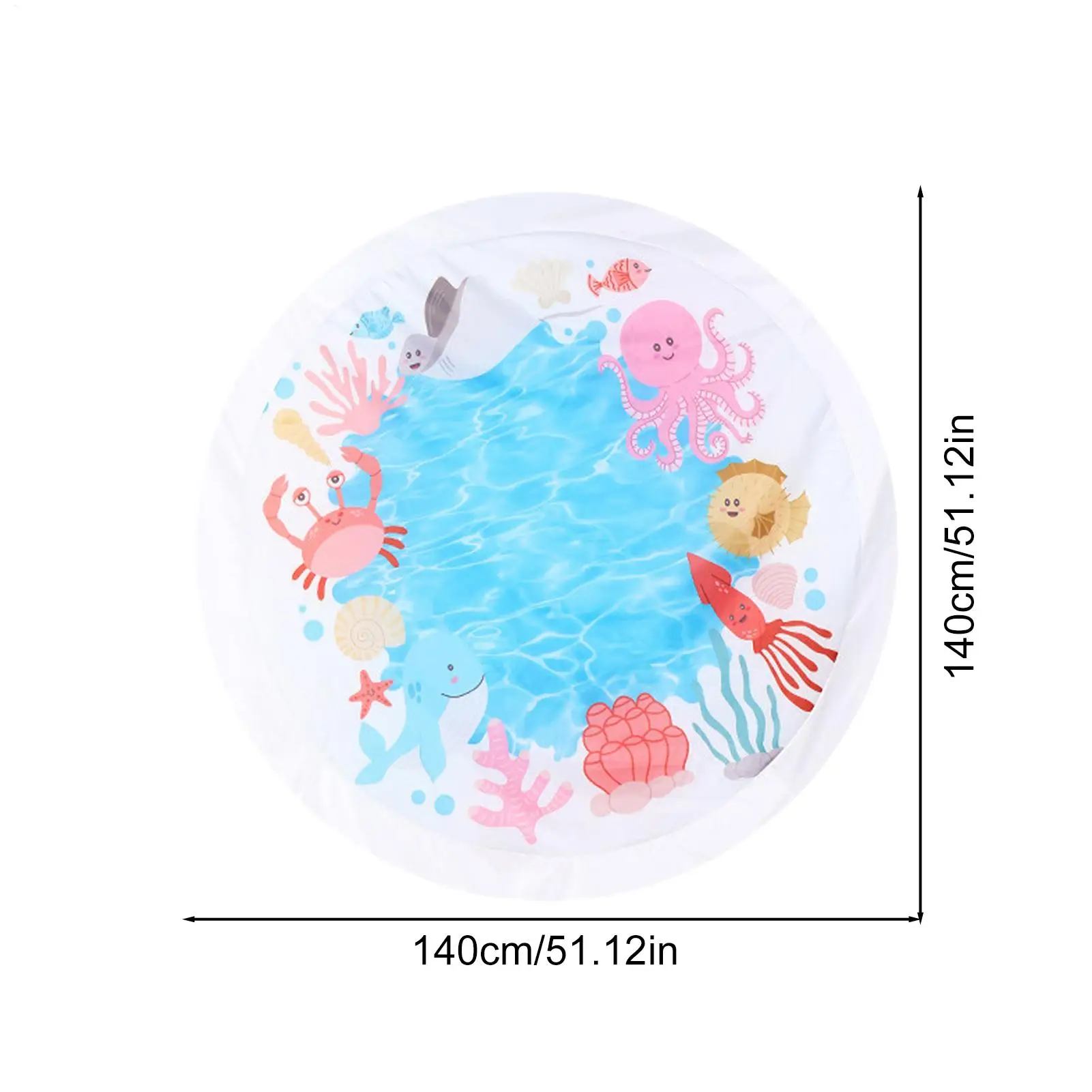 طفل شاطئ بركة الطفل التجديف بركة الكرتون 2 في 1 الأطفال البركة حصيرة للنزهة الأسرة حديقة التخييم السباحة الفناء الخلفي #6