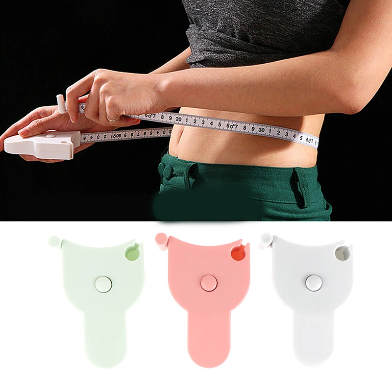 {NN72} With Handle Self Tightening Body Measuring Tape Ruler Tailor Dressmaking Measure Ruler Meter Film For Waist Chest Legs