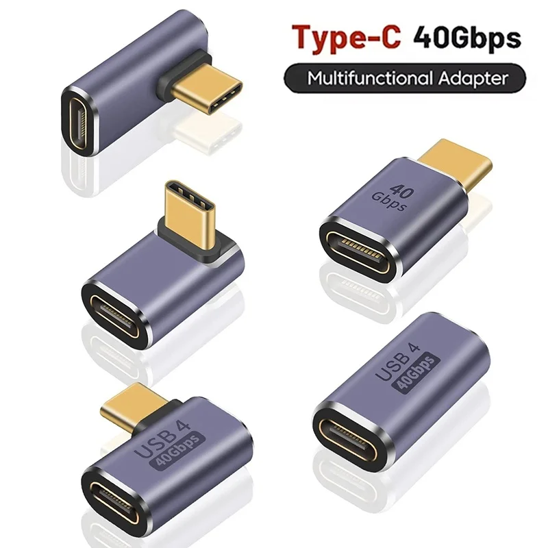 240W Fast Charging 40Gbps Data Converter Type C Male To Female Adapter For MacBook iPad Tablet Computer Laptop Phone Connector