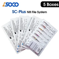 COXO SOCO PLUS 5 Boxes Endodontic Files Activated Root Canal File Rotary Dentist Tools Dental Material anti-Fatigue Technology