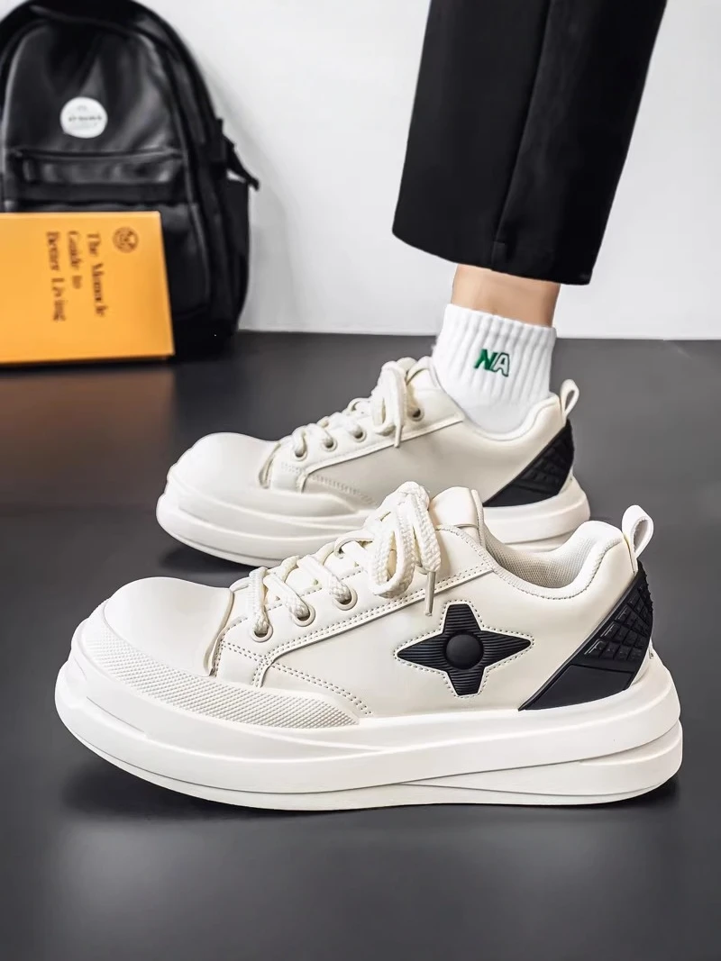 

Pu'er Men's Shoes 2026 New Summer Original Casual Big Head Board Shoes Teenagers Korean Version Heightening Sports Shoes