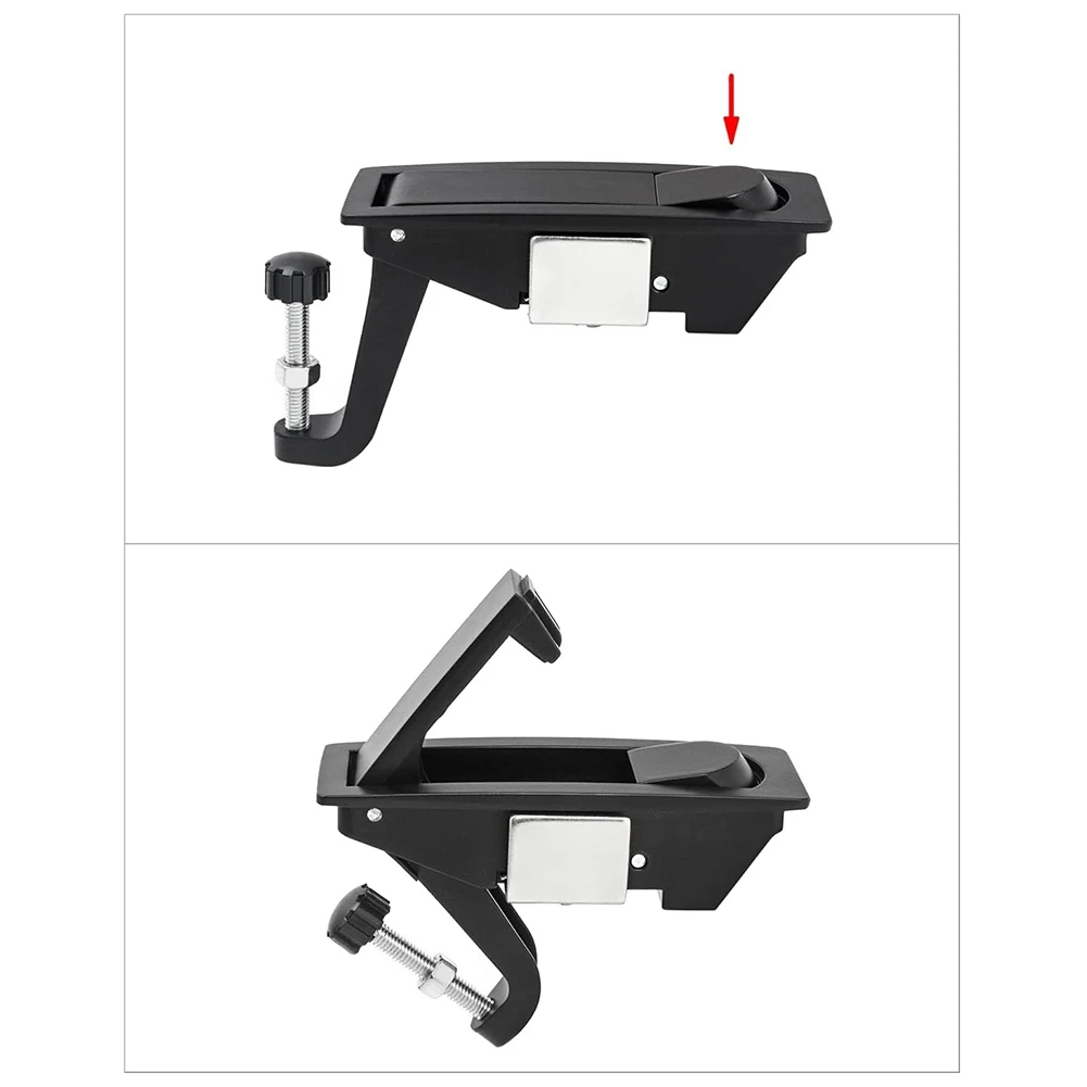 B97A-8Pcs Compression Latch Lock Zinc Alloy Flush Lever Latch Adjustable Grip Range 0.04 Inch-0.94 Inch