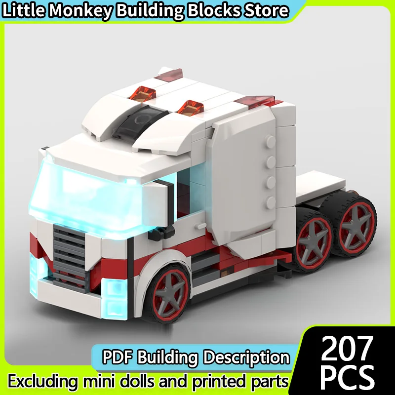 

Speed Racing Car Model MOC Building Bricks City Transport Truck Modular Technology Children Holiday Gifts Assemble Toys Suit