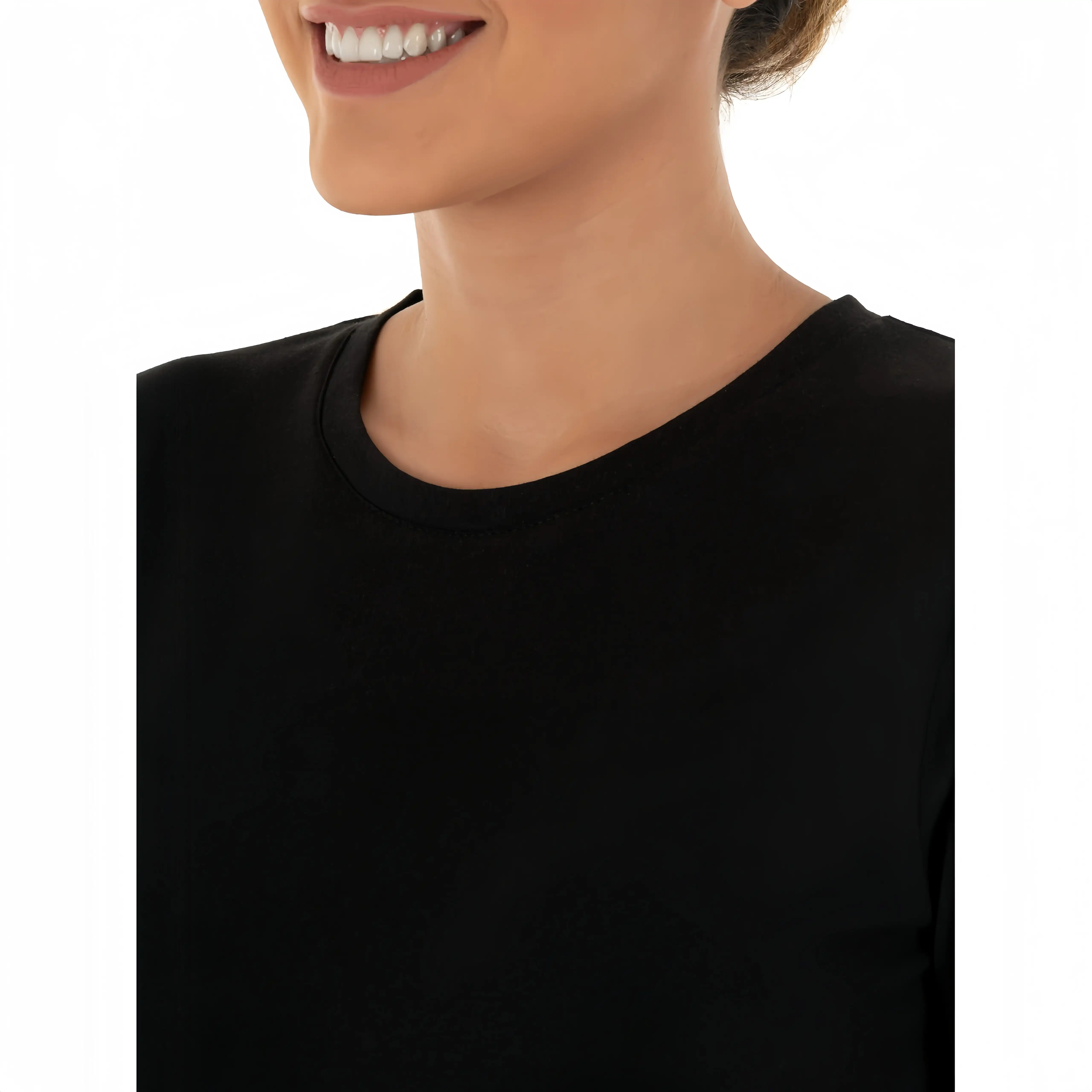 Stilvolles schwarzes T-Shirt mit 'est 2025' Grafik für Mütter