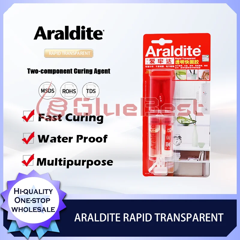 ARALDITE RAPID TRANSPARENT Quick Bonding of Glass Crystal Jewelry and Accessories in Syringe Packaging Original Product