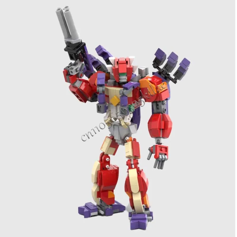 482 ELEMENTY Brickheadz Smash Titan Bot MOC Klocki Konstrukcyjne Modułowe Kreatywne Projektowanie Edukacyjne DIY Zabawki Prezent dla Chłopców na Święta