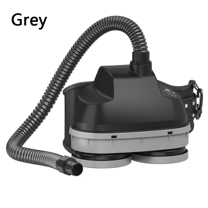 Pollution from a new generation of powered air purification respirator systems comes in the form of gas vapor particles