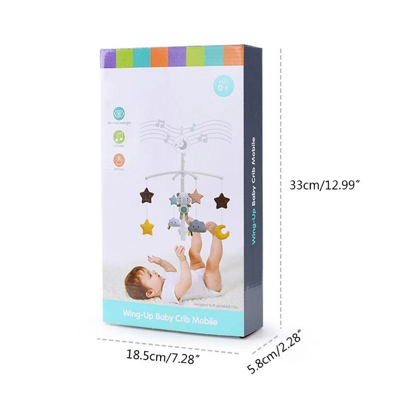 Babybedje Hangende rammelaar Wandelwagen Hangende accessoires Babykamerdecoratie Milieuvriendelijk Katoen Hangend Aangenaam 15UB