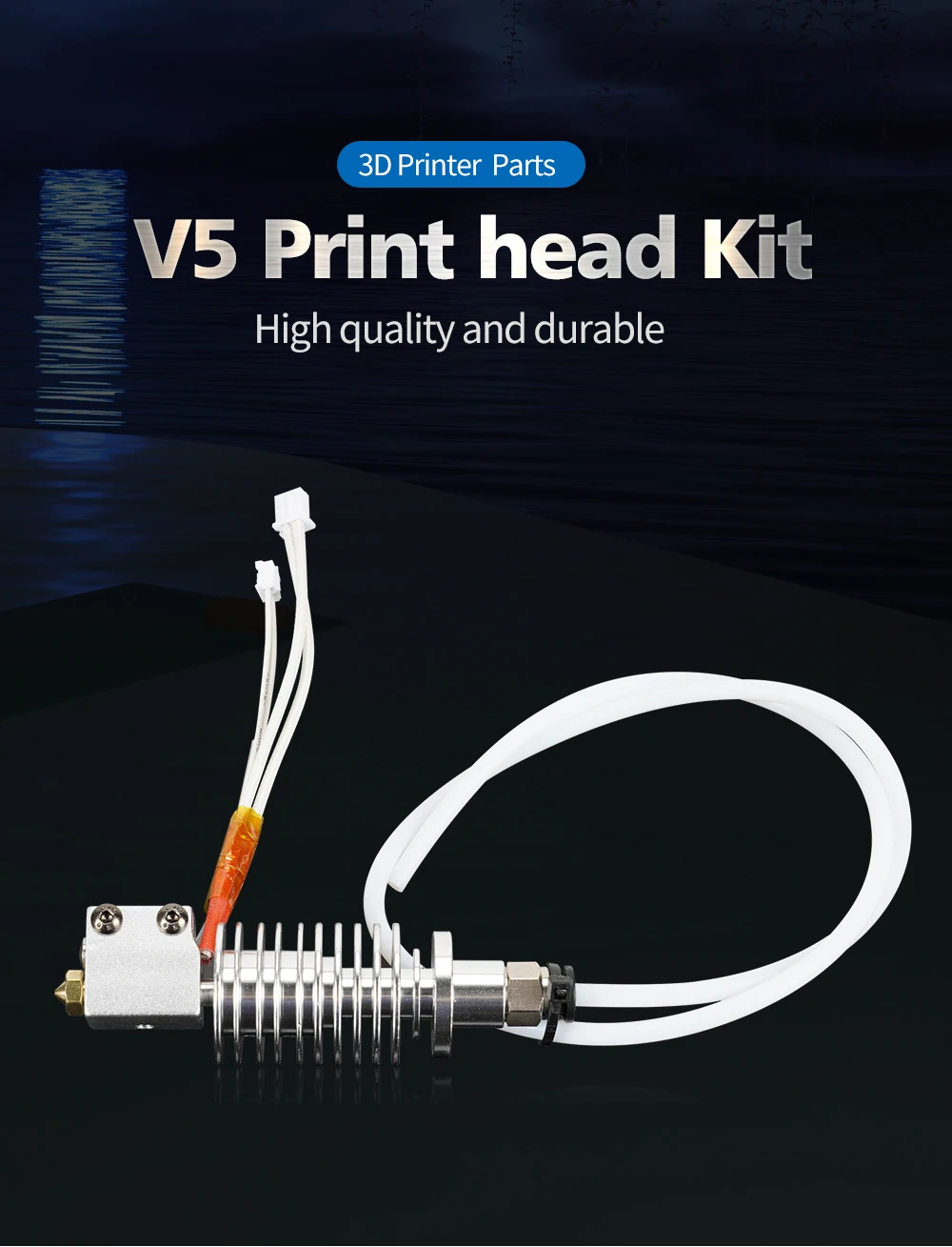 3D Drucker Hotend Für Anycubic Vyper Chiron 24V 40W Heizung Mit Hotend Kühlkörper 3D Druck Teile J kopf Extruder 0,4mm Düse – Detail 1
