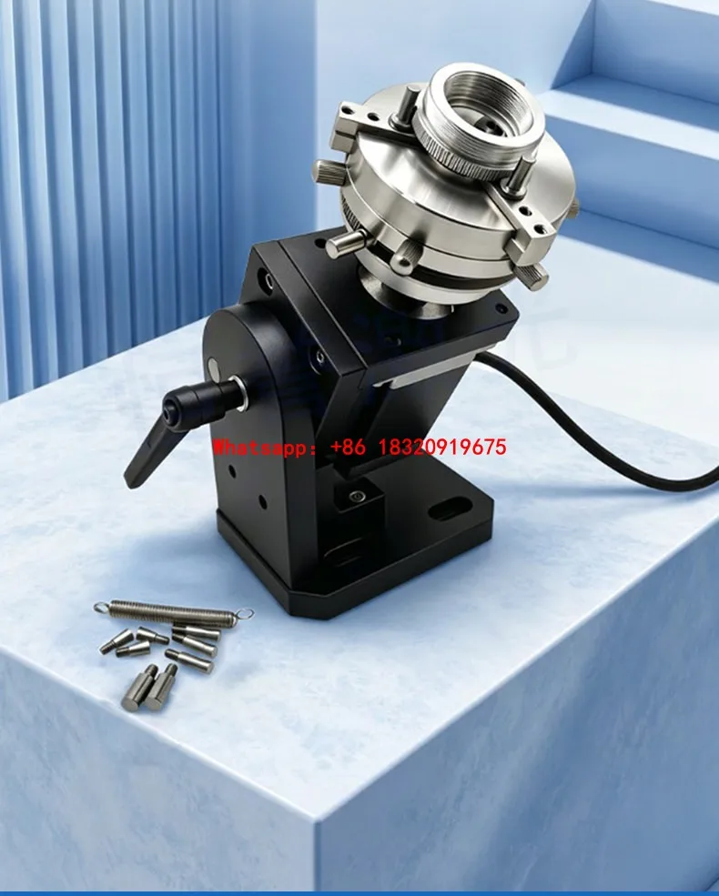 Cyclmotion New Mini Marking Machine with Quick-Clamping Rotary Axis – Stainless Steel Rotary Fixture for Rings and Jewelry HE69