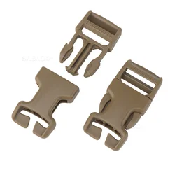 Side Release ITW Repair clasp 1 Inch SRB 2pcs for Micro Fight Vest Chest Rig Gear To Add Strap PALS MOLLE Webbing Connector POM