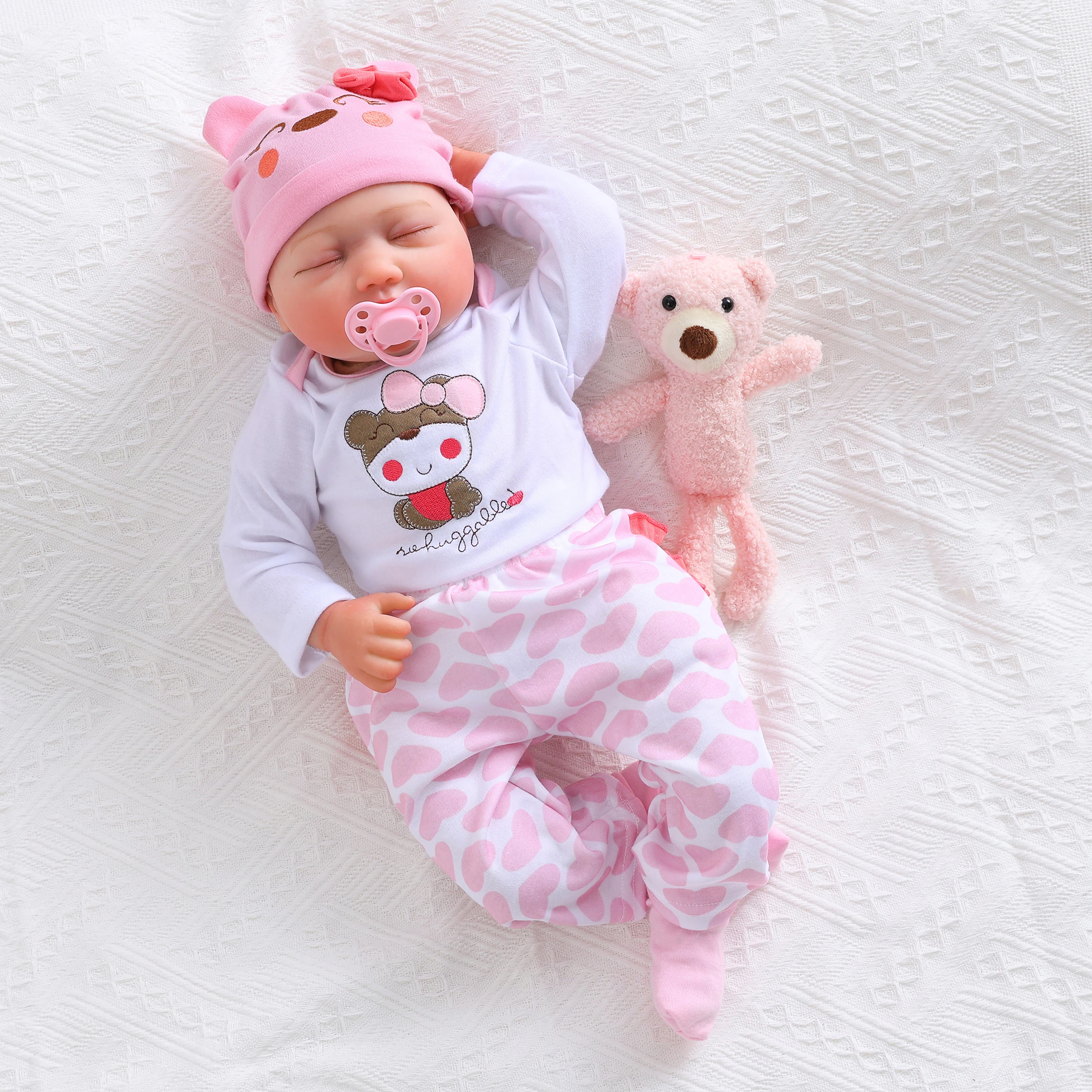

Realistic Reborn Baby Dolls - 19 Inch Silicone Baby Girl, Real Life Dolls with Full Body Vinyl, Newborn Lifelike Weighted Doll f