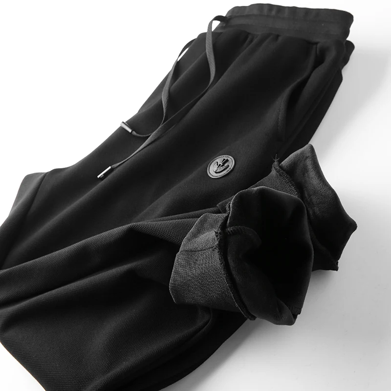 

Thiened Non-Falling Velvet Men's Warm Sports Casual Long Pants Autumn Winter Straight Leg Lengthened Faion Urban Sle