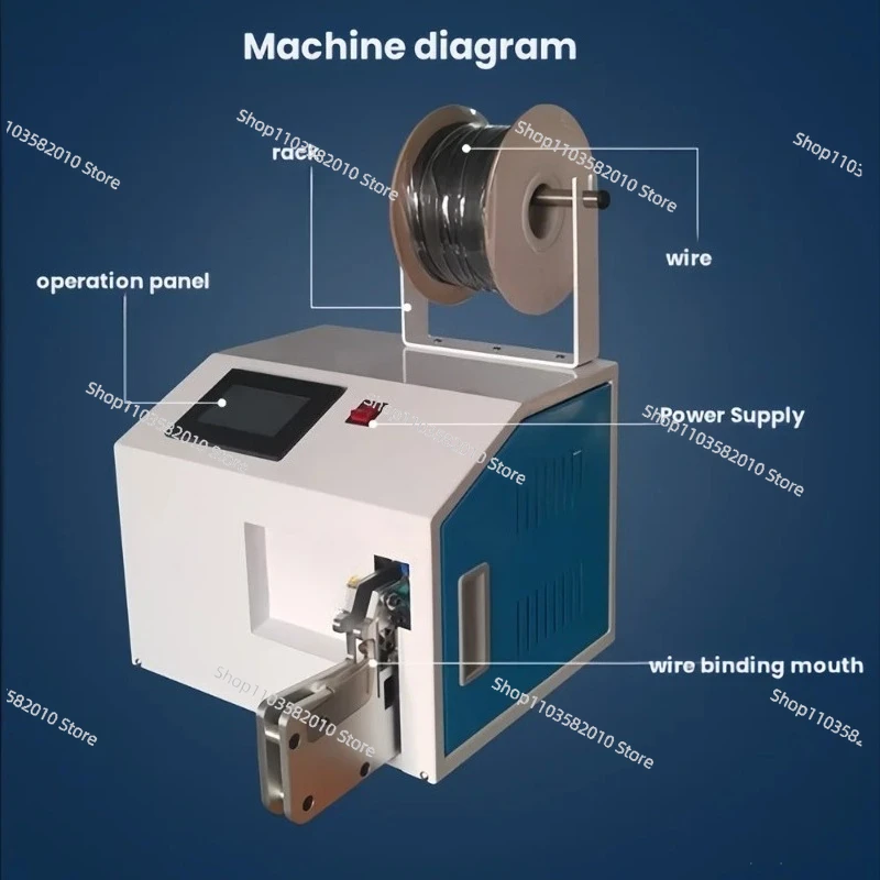 Toast Bag Sealer, Plastic Bag Tie Machine, Golden Wire Twist Tying Machine for Bakery Packing