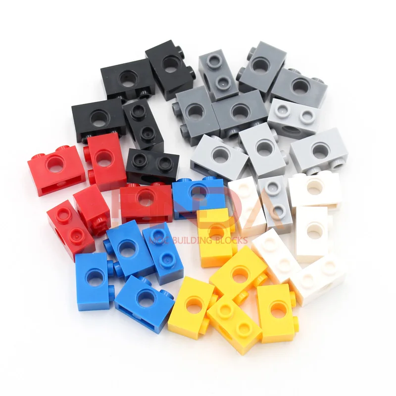 50PCS MOC 3700 1x2 With Hole Building Blocks Kit High-Tech Connector House Bricks Educational DIY Toys Children Birthday Gifts