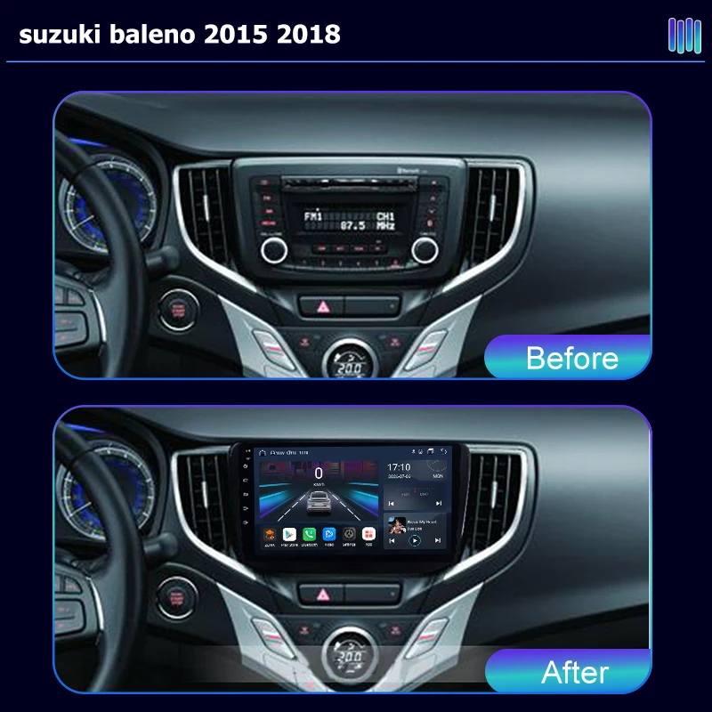 AI VOICE Android Car Radio Multimedia player for suzuki baleno 2015 2018 stereo GPS Navigation Stereo Screen Video Tape