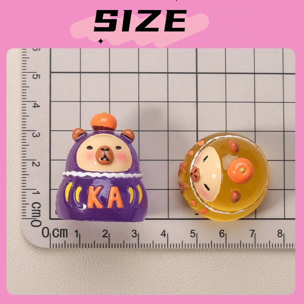 Kawaii 3D Lichtgevende Capibara Ornamenten DIY Desktop Ornament Lichtgevend Speelgoed Anime Miniatuur Ambachtelijke Decoratie Kinderen